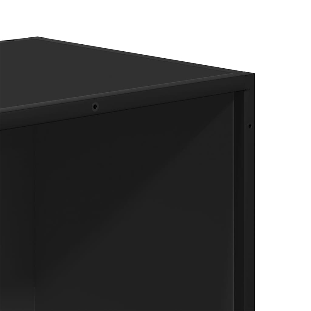 Bücherregal Schwarz 60x35x139 cm Holzwerkstoff