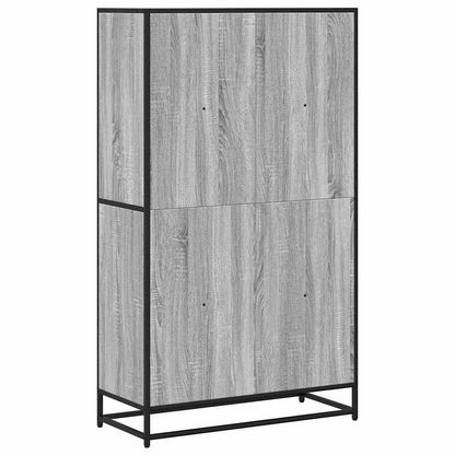 Bücherregal Grau Sonoma 80,5x35x139 cm Holzwerkstoff