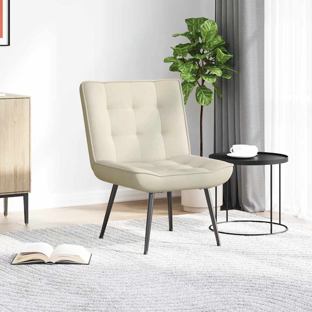 Relaxsessel Creme 64x74x84 cm Samt