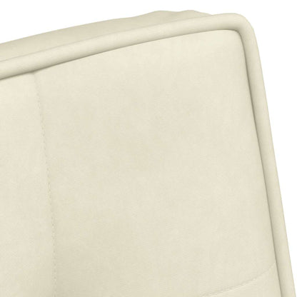 Relaxsessel mit Hocker Creme Samt