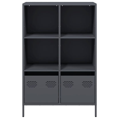 Highboard Anthrazit 68x39x103,5 cm Stahl