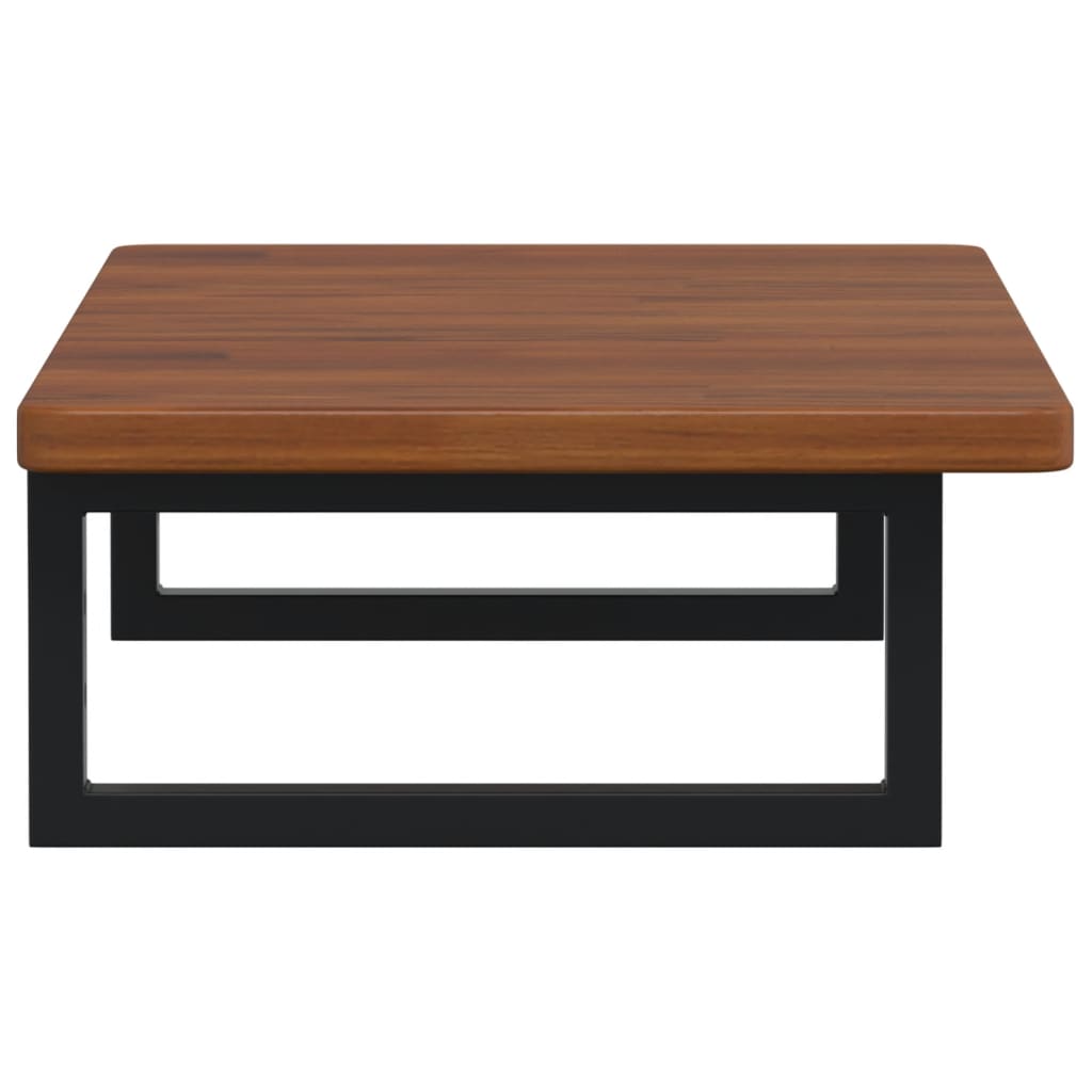 Waschtischplatte mit Halterung Stahl und Massivholz Eiche