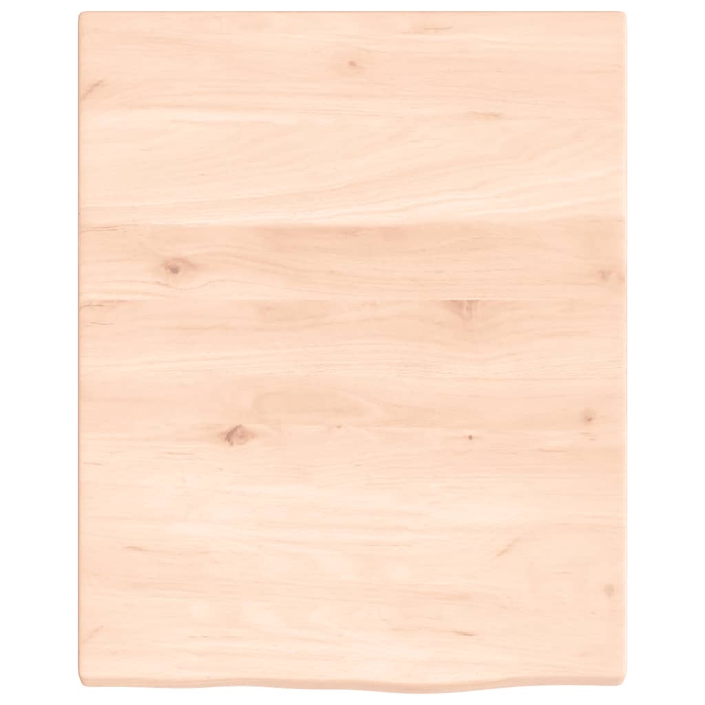 Waschtischplatte mit Halterung Stahl und Massivholz Eiche