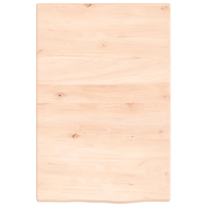 Waschtischplatte mit Halterung Stahl und Massivholz Eiche