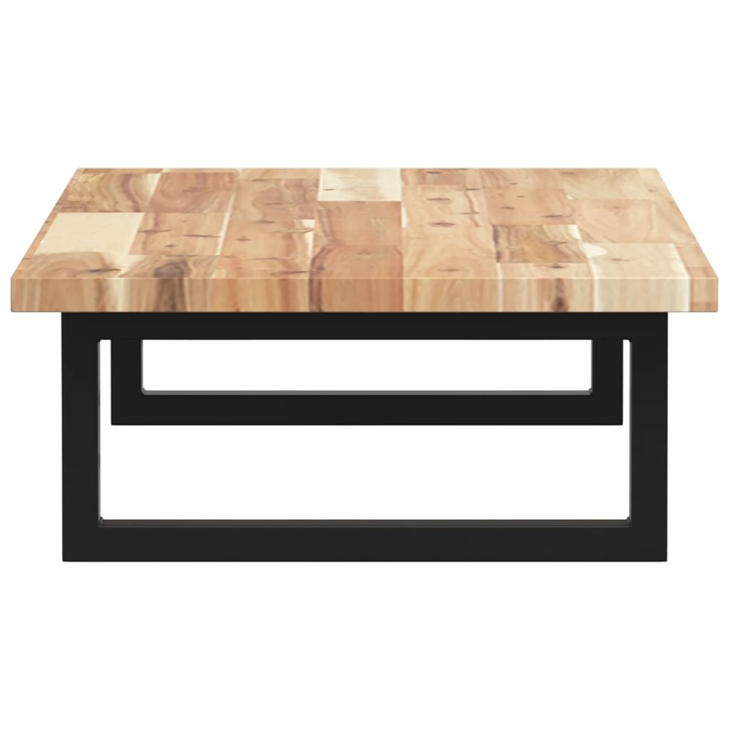 Waschbeckenregal Wandmontage Stahl und Akazienholz