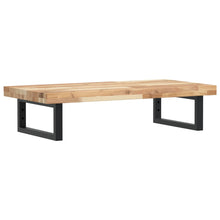 Waschbeckenregal Wandmontage Stahl und Akazienholz