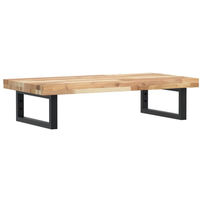 Waschbeckenregal Wandmontage Stahl und Akazienholz