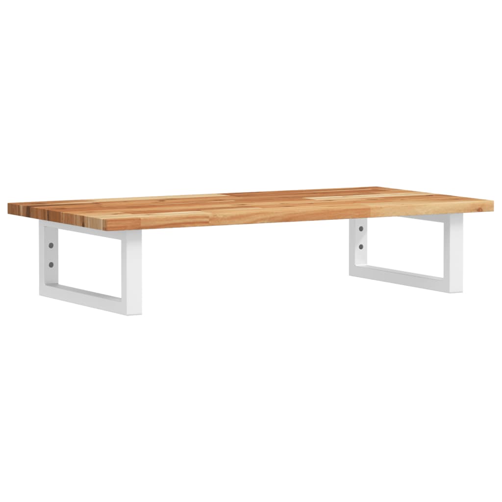 Waschbeckenregal Wandmontage Stahl und Akazienholz