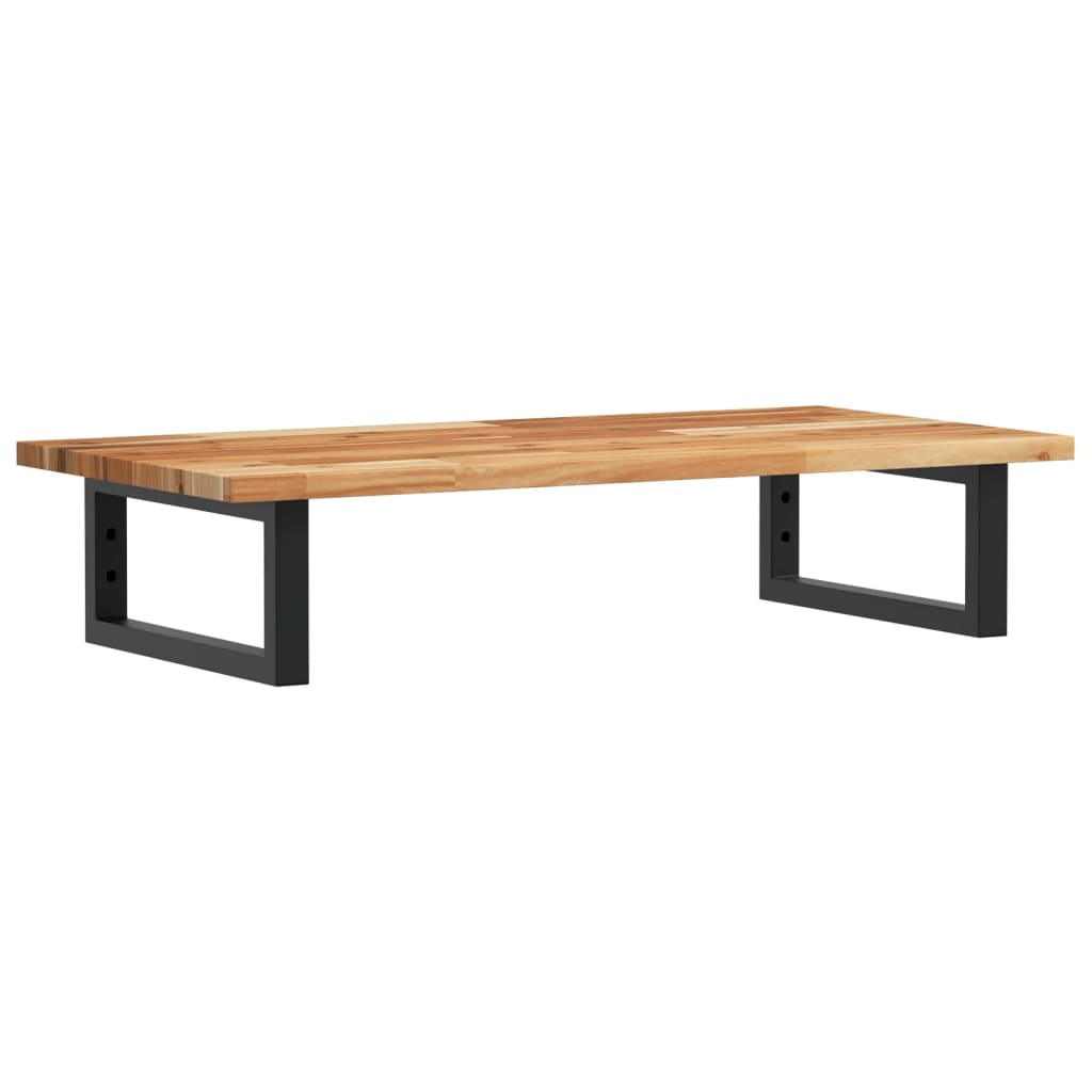 Waschbeckenregal Wandmontage Stahl und Akazienholz