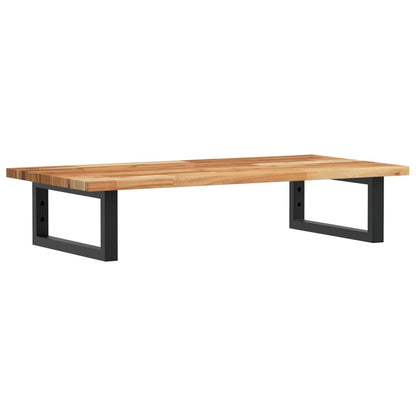 Waschbeckenregal Wandmontage Stahl und Akazienholz