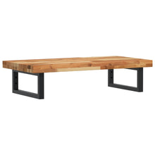 Waschbeckenregal Wandmontage Stahl und Akazienholz