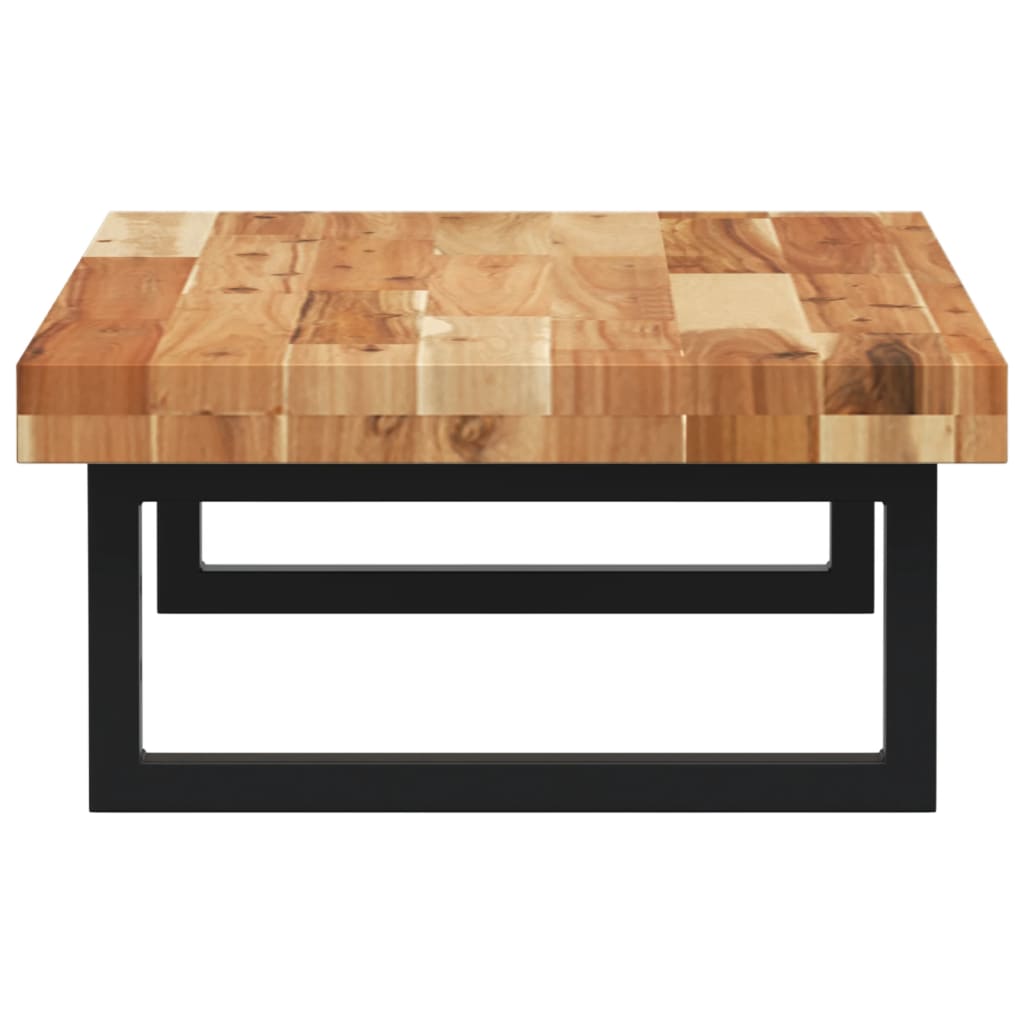 Waschbeckenregal Wandmontage Stahl und Akazienholz