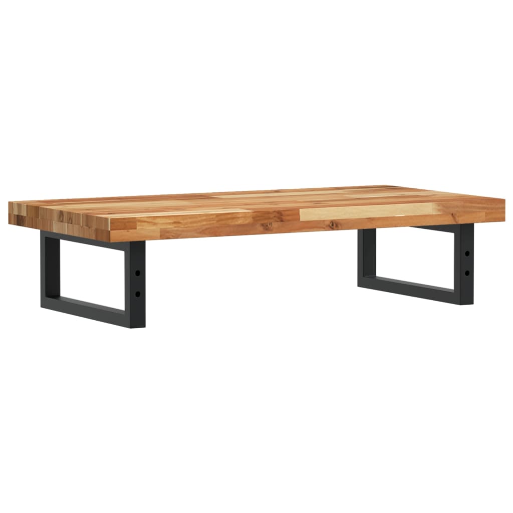 Waschbeckenregal Wandmontage Stahl und Akazienholz