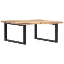 Waschbeckenregal Wandmontage Stahl und Akazienholz