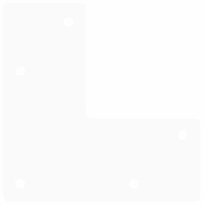 Haarnadelbeine für Couchtisch 4 Stk. Weiß 10 cm Massivstahl