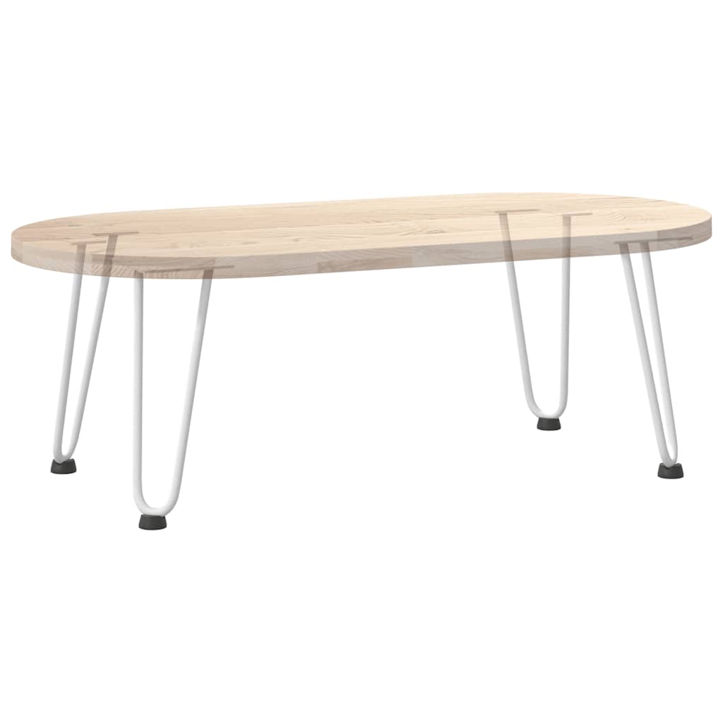 Haarnadelbeine für Couchtisch 4 Stk. Weiß 30 cm Massivstahl