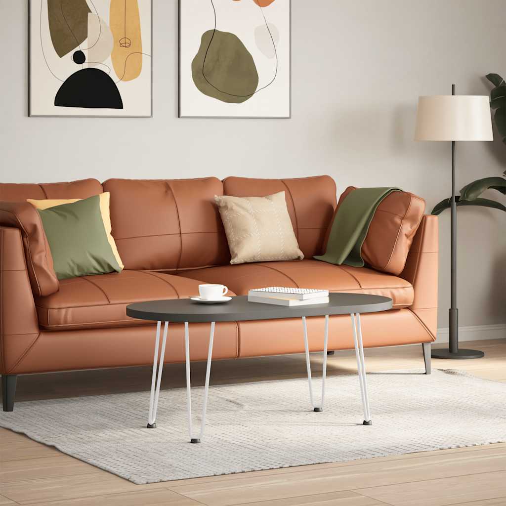 Haarnadelbeine für Couchtisch 4 Stk. Weiß 42 cm Massivstahl