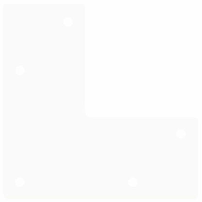 Haarnadelbeine für Couchtisch 4 Stk. Weiß 42 cm Massivstahl