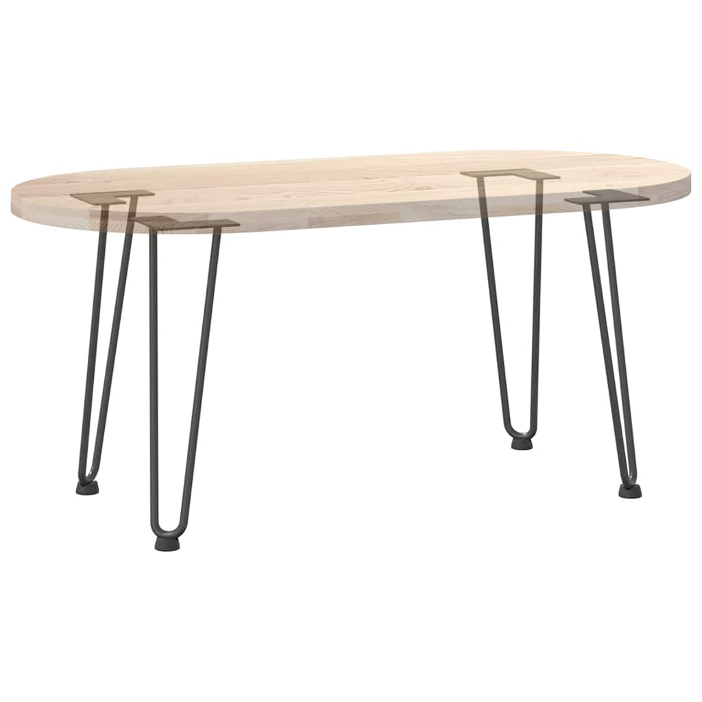 Haarnadelbeine für Couchtisch 4 Stk. Anthrazit 42 cm Massivstahl