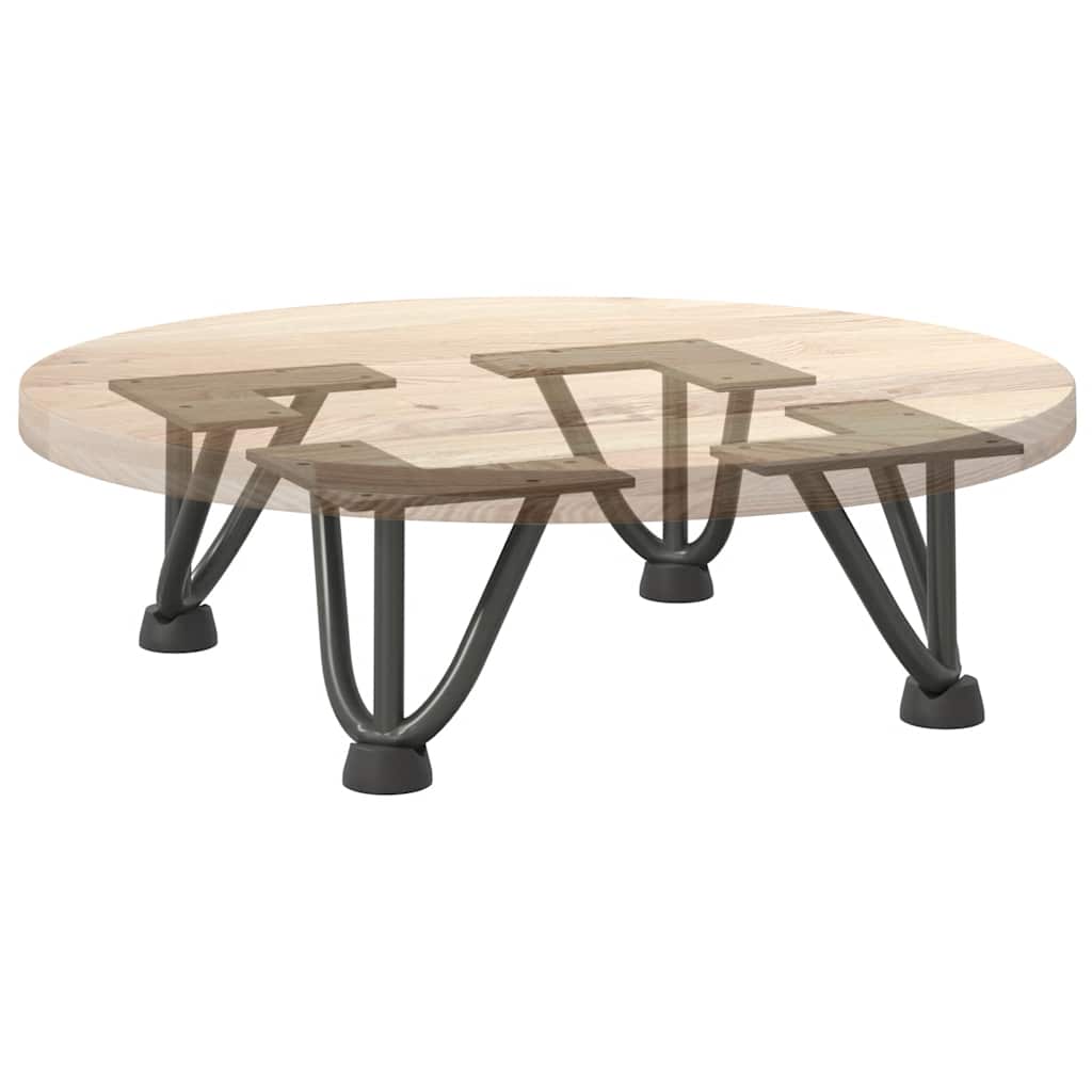 Haarnadelbeine für Couchtisch 4 Stk. Anthrazit 10 cm Massivstahl