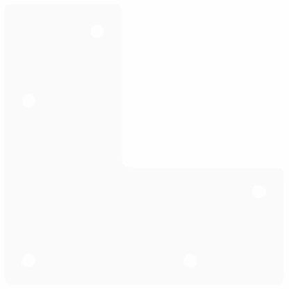 Haarnadelbeine für Couchtisch 4 Stk. Weiß 20 cm Massivstahl