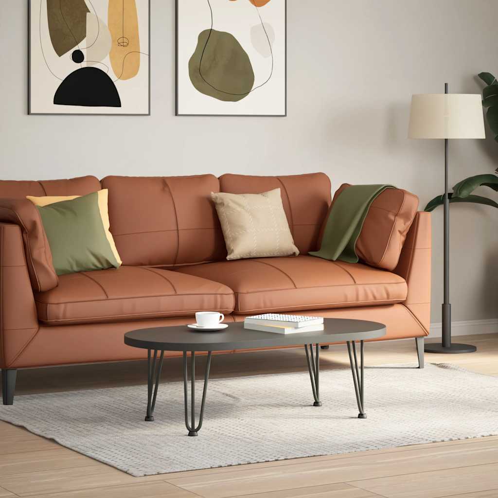 Haarnadelbeine für Couchtisch 4 Stk. Anthrazit 30 cm Massivstahl