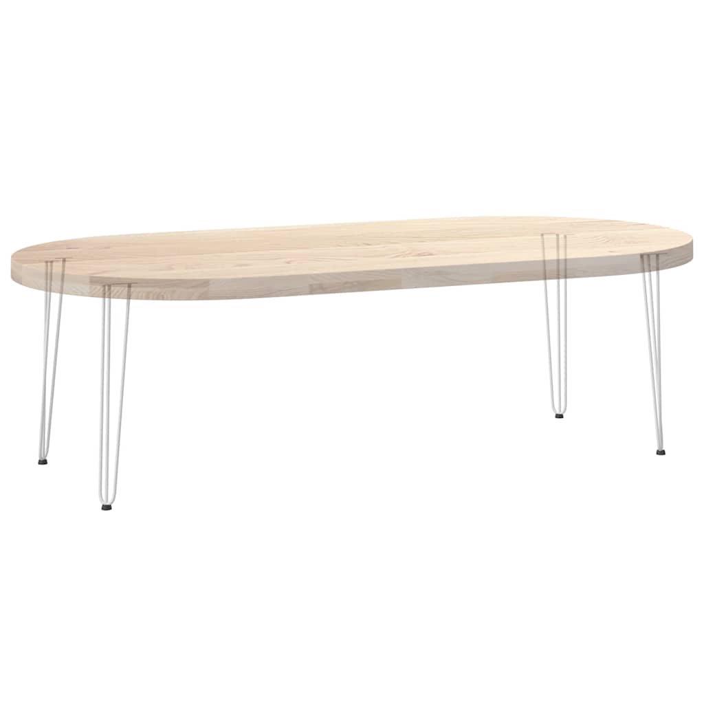 Haarnadelbeine für Konsolentische 4 Stk. Weiß 72 cm Massivstahl