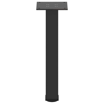 Couchtischbeine 4 Stk. Schwarz 42-44 cm Stahl