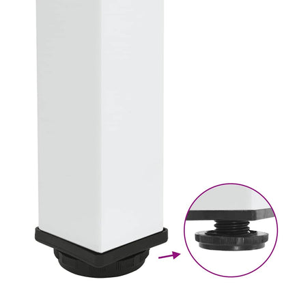 Konsolentischbeine 4 Stk. Weiß 72-74 cm Stahl