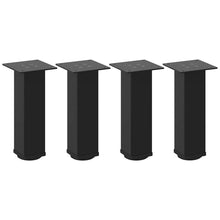 Couchtischbeine 4 Stk. Schwarz 30-32 cm Stahl