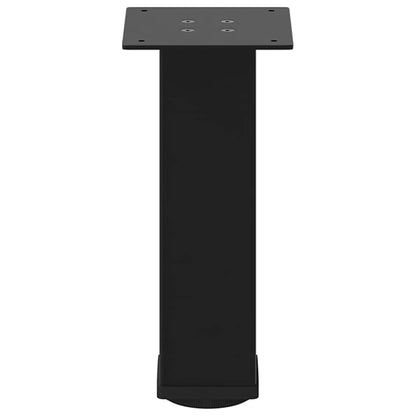 Couchtischbeine 4 Stk. Schwarz 42-44 cm Stahl