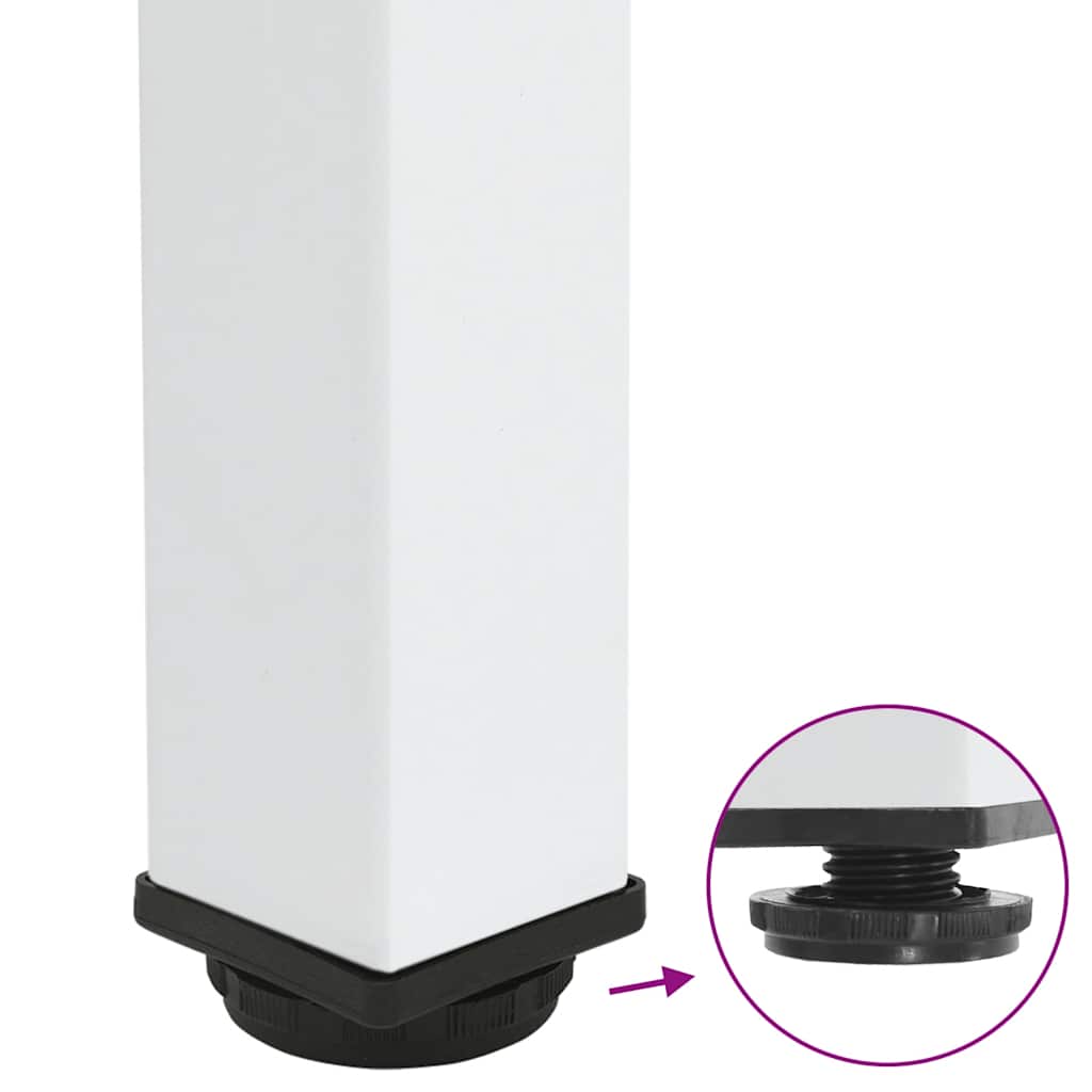 Konsolentischbeine 4 Stk. Weiß 72-74 cm Stahl