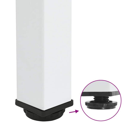 Konsolentischbeine 4 Stk. Weiß 72-74 cm Stahl
