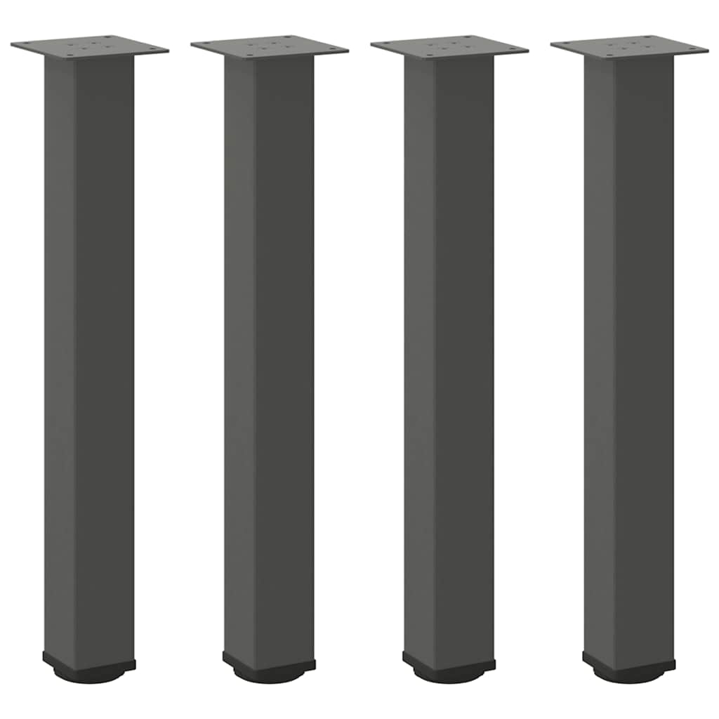 Konsolentischbeine 4 Stk. Anthrazit 72-74 cm Stahl