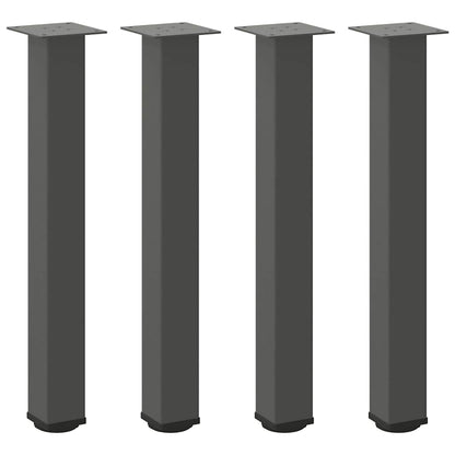 Konsolentischbeine 4 Stk. Anthrazit 72-74 cm Stahl