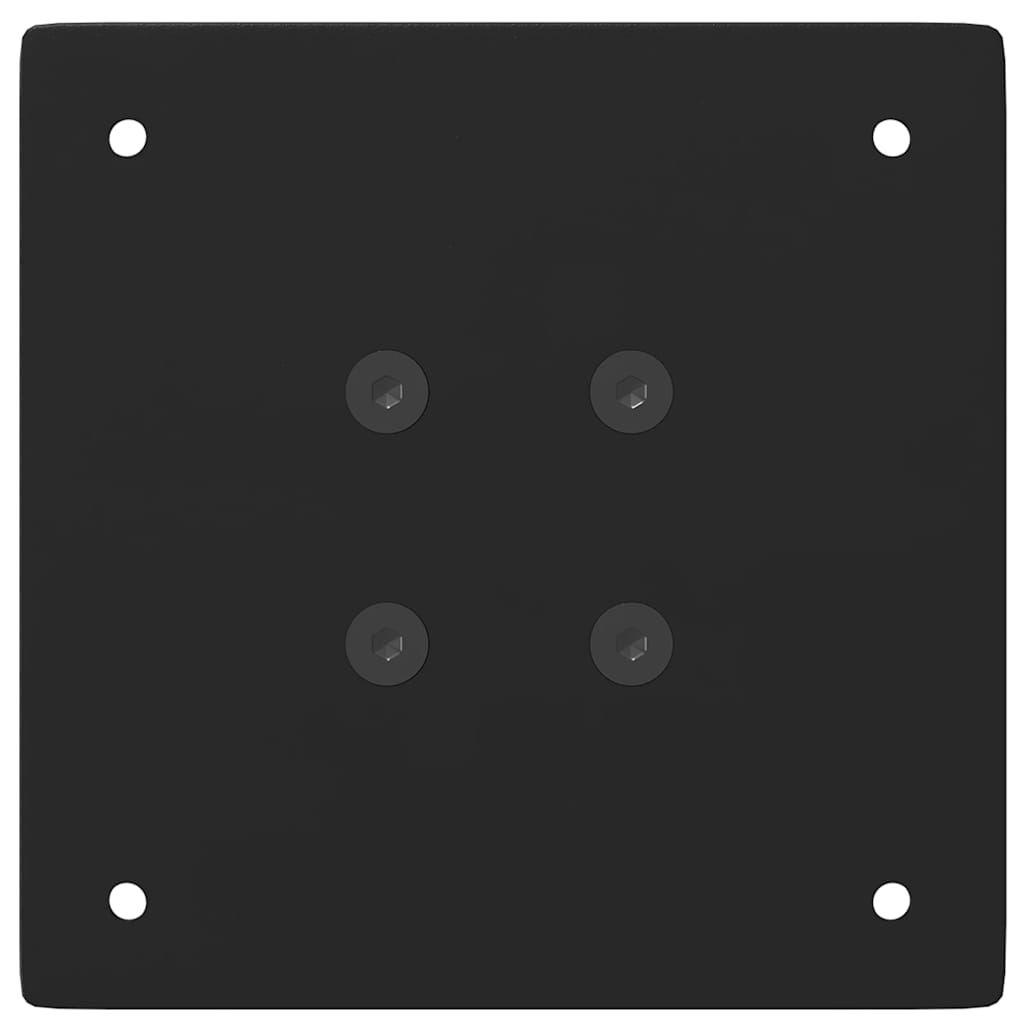 Bartischbeine 4 Stk. Schwarz 90-92 cm Stahl