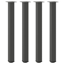 Bartischbeine 4 Stk. Anthrazit 90-92 cm Stahl