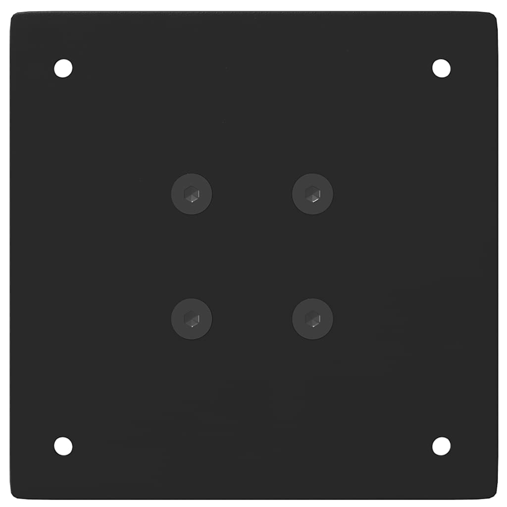 Bartischbeine 4 Stk. Schwarz 100-102 cm Stahl