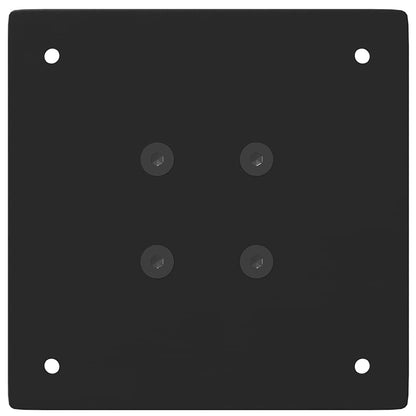 Bartischbeine 4 Stk. Schwarz 100-102 cm Stahl