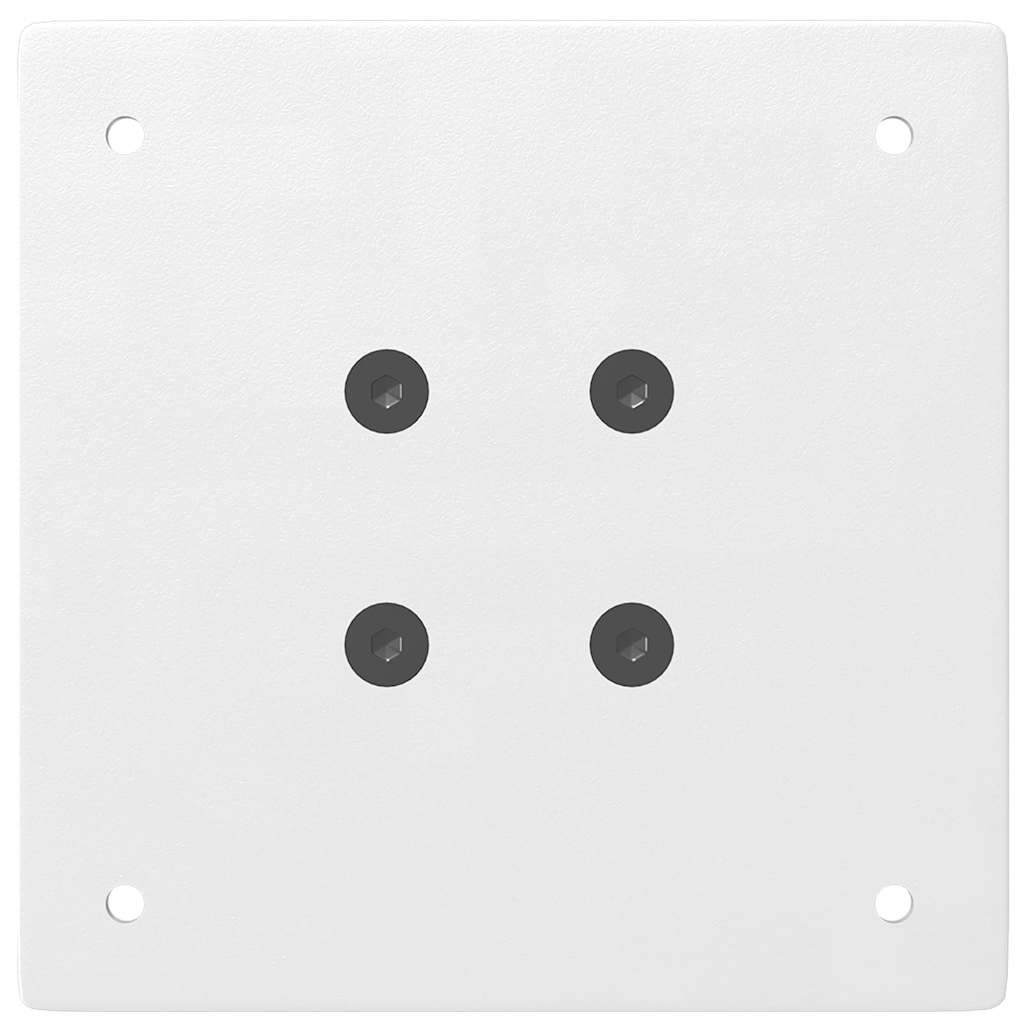 Bartischbeine 4 Stk. Weiß 100-102 cm Stahl