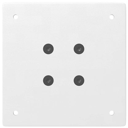 Bartischbeine 4 Stk. Weiß 100-102 cm Stahl