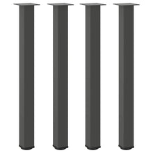 Bartischbeine 4 Stk. Anthrazit 100-102 cm Stahl