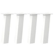 Couchtischbeine 4 Stk. Weiß 30 cm Stahl