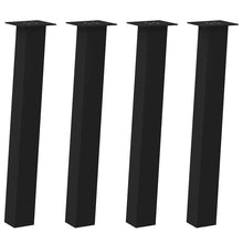 Konsolentischbeine 4 Stk. Schwarz 72 cm Stahl