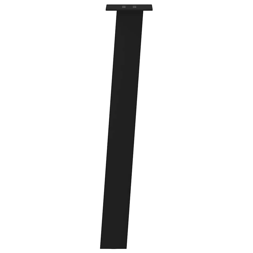 Konsolentischbeine 4 Stk. Schwarz 72 cm Stahl