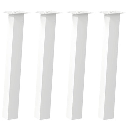 Konsolentischbeine 4 Stk. Weiß 72 cm Stahl