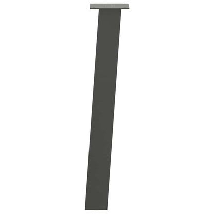 Konsolentischbeine 4 Stk. Anthrazit 72 cm Stahl
