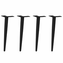 Couchtischbeine Konische Form 4 Stk. Schwarz 42-43 cm Stahl