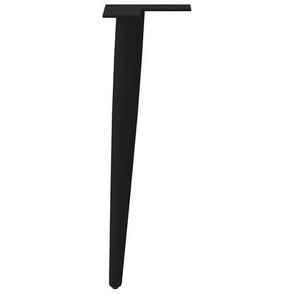 Couchtischbeine Konische Form 4 Stk. Schwarz 42-43 cm Stahl