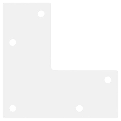 Couchtischbeine Konische Form 4 Stk. Weiß 42-43 cm Stahl